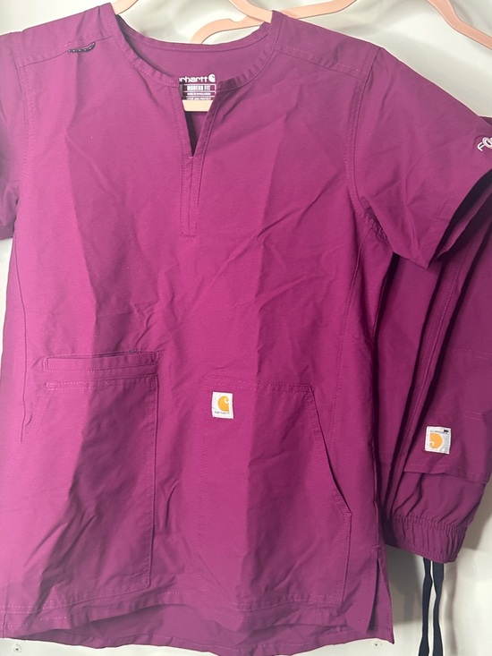 Carhartt Other - Carhartt Plum Purple V-Neck Scrub Top